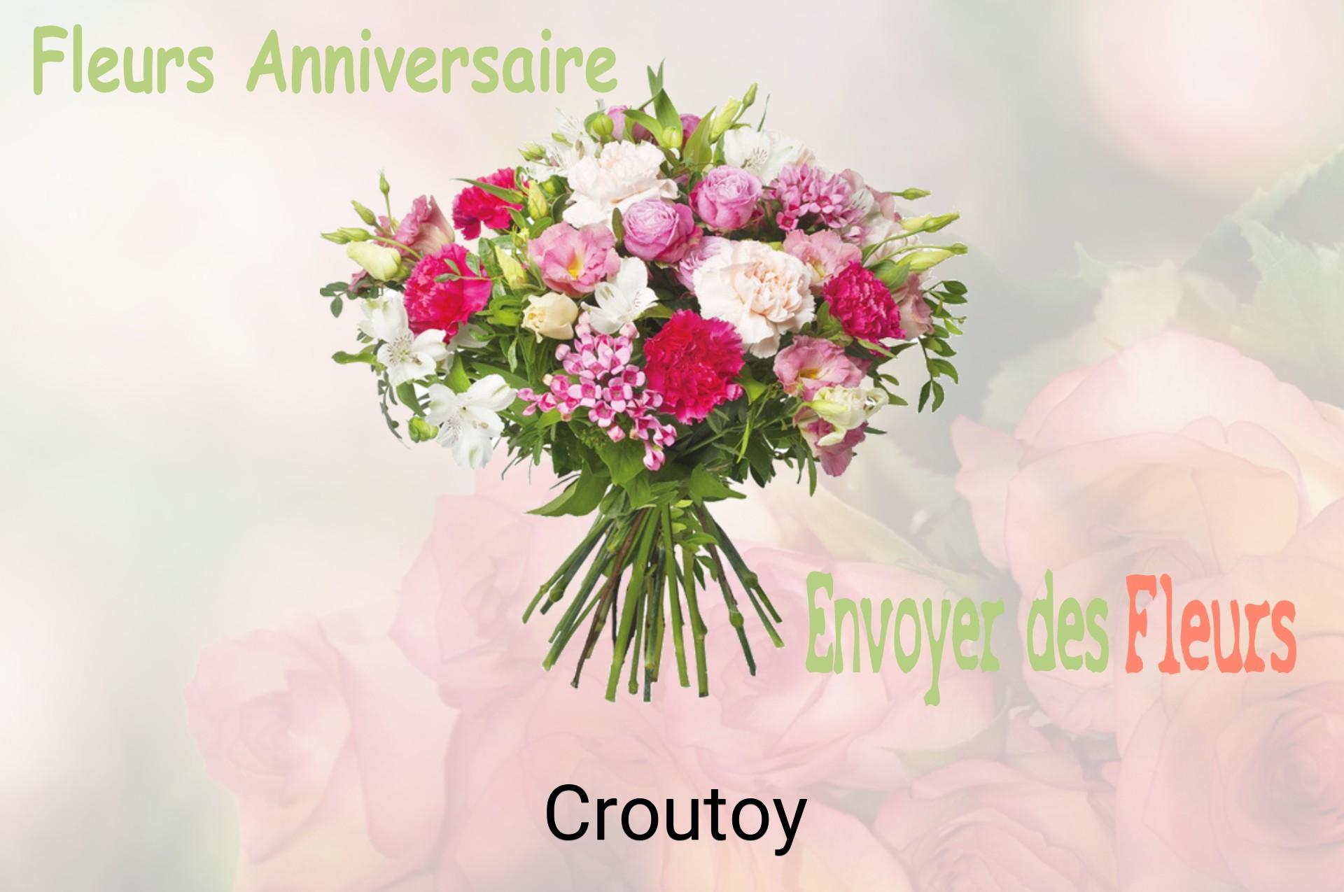 Bouquet de fleurs d’anniversaire livré à Croutoy